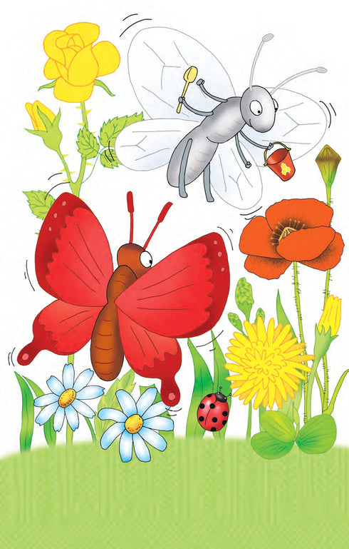 2 - Leio com ajuda. Três borboletas