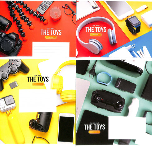 Caderno quadriculado 18 folhas / vários motivos na capa /