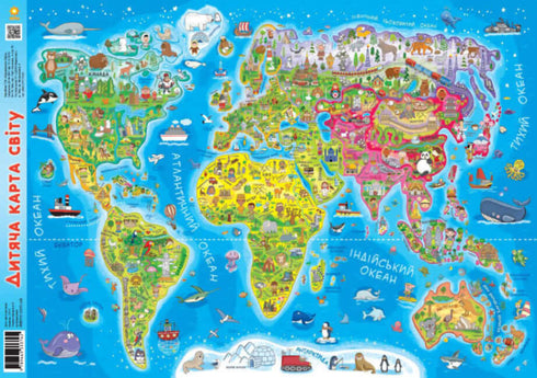Mapa do mundo infantil