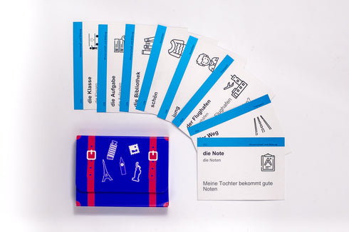 Flashcards de vocabulário, nível de entrada. Alemão A1