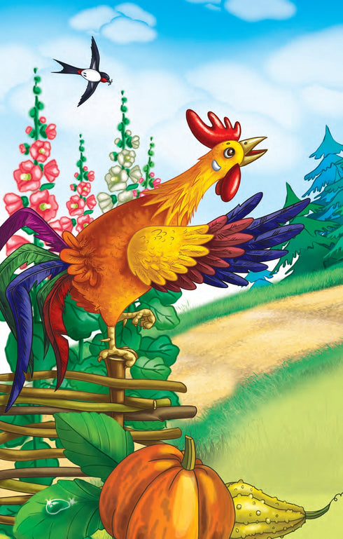 Gatinho e galo. Conto