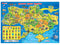 Pôster. Mapa infantil da Ucrânia