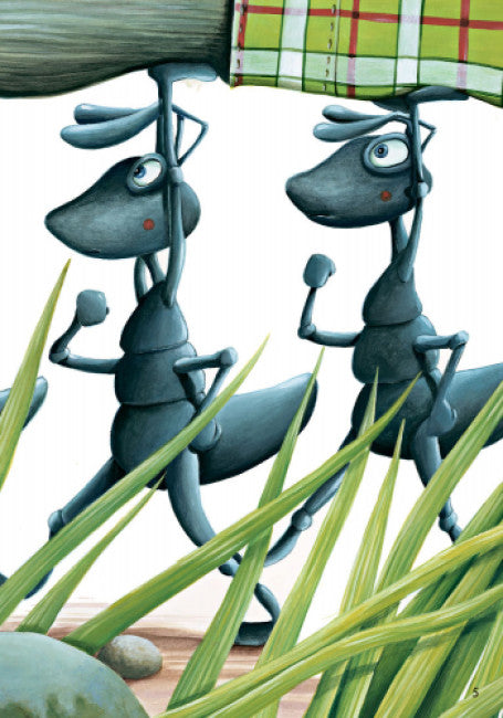 Stig e Lumi estão visitando as formigas