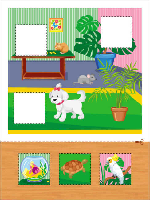 Aplicações. Nível 1. Recorte de quadrados, retângulos