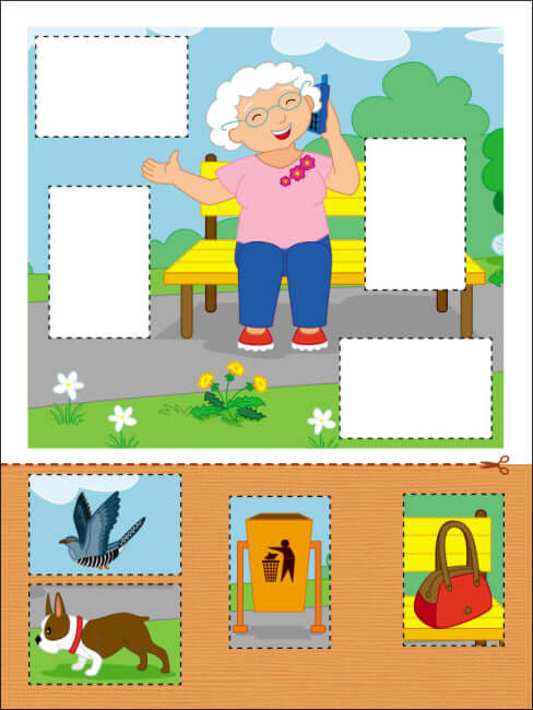 Aplicações. Nível 1. Recorte de quadrados, retângulos