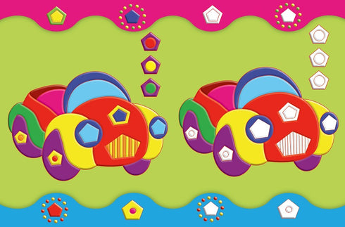 Adesivos de desenvolvimento para bebês. Motor