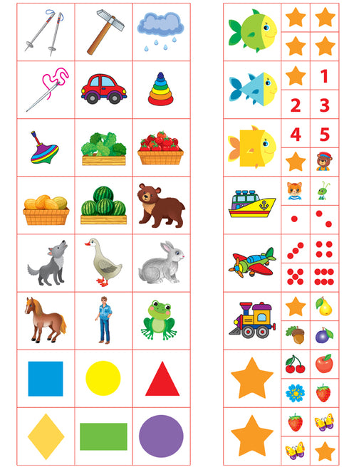 Aprendemos a pensar logicamente. exercitador pré-escolar