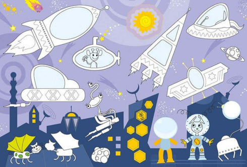 Grande caderno de desenho reutilizável